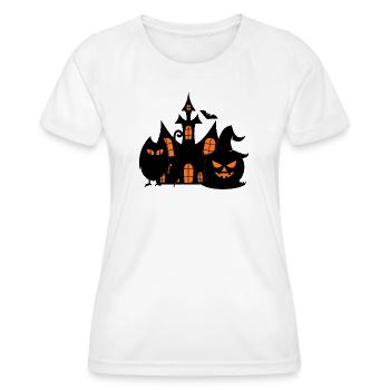 PUMPKIN_VS_OWL - T-shirt sport Femme - blanc - Devant - AI Model Female 172 dark (172cm)