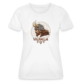 Wikinger Walhalla Runenhelm - Frauen Funktions-T-Shirt - Weiß - Vorne - AI Model Female 172 dark (172cm)