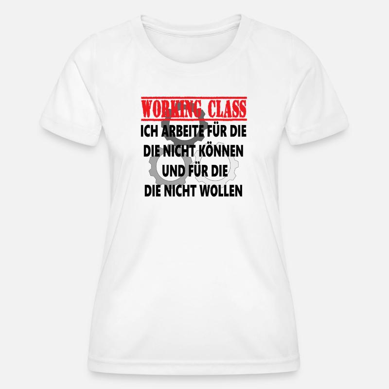 Working Class Gears - Women's Functional T-Shirt - white