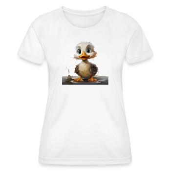 Schmutziges Entchen - Frauen Funktions-T-Shirt - Weiß - Vorne - AI Model Female 172 dark (172cm)