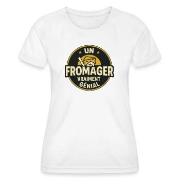 Ein wirklich toller Käsehändler - Frauen Funktions-T-Shirt - Weiß - Vorne - AI Model Female 172 dark (172cm)