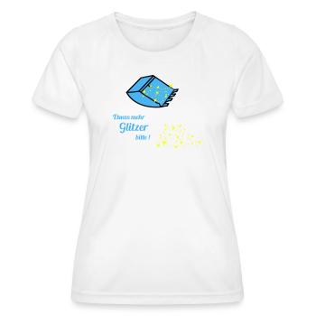 plus de paillettes - T-shirt sport Femme - blanc - Devant - AI Model Female 172 dark (172cm)