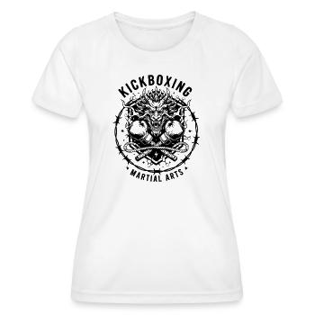 kickboxing - Frauen Funktions-T-Shirt - Weiß - Vorne - AI Model Female 172 dark (172cm)