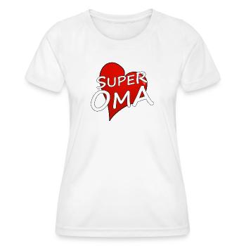 Super granny - Women's Functional T-Shirt - white - Front - AI Model Female 172 dark (172cm)
