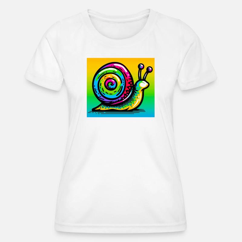 Snail - Women's Functional T-Shirt - white