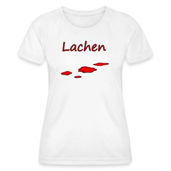 Rire - T-shirt sport Femme - blanc - Devant - AI Model Female 172 dark (172cm)