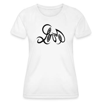 Design d’amour réalisé par Cean - T-shirt sport Femme - blanc - Devant - AI Model Female 172 dark (172cm)