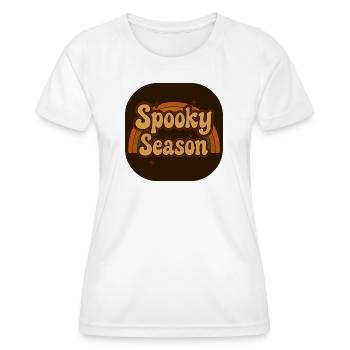 Spooky Season Retro Look - Women's Functional T-Shirt - white - Front - AI Model Female 172 dark (172cm)