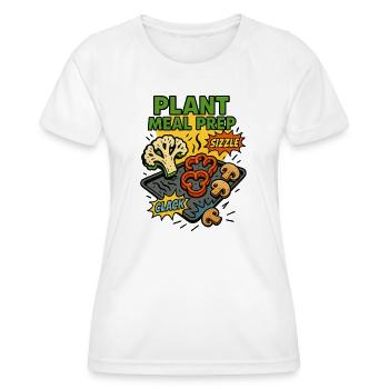 PRÉPARATION DE TOURTEAUX VÉGÉTAUX - T-shirt sport Femme - blanc - Devant - AI Model Female 172 dark (172cm)