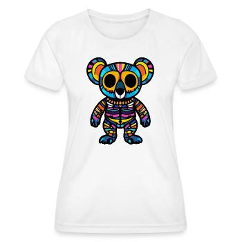 Koala Halloween Zombie - Frauen Funktions-T-Shirt - Weiß - Vorne - AI Model Female 172 dark (172cm)