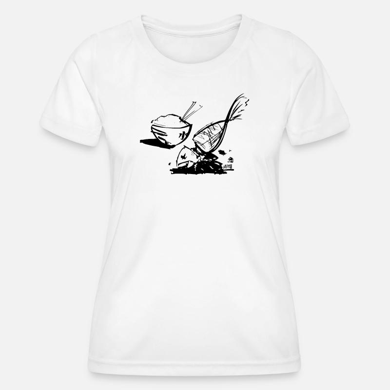 Fish and rice - Women's Functional T-Shirt - white