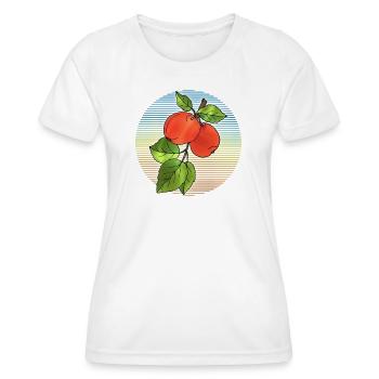 Pommes - T-shirt sport Femme - blanc - Devant - AI Model Female 172 dark (172cm)
