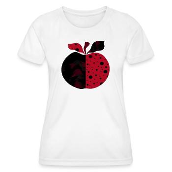 apple - Women's Functional T-Shirt - white - Front - AI Model Female 172 dark (172cm)
