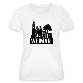 Weimar, Thuringe - T-shirt sport Femme - blanc - Devant - AI Model Female 172 dark (172cm)