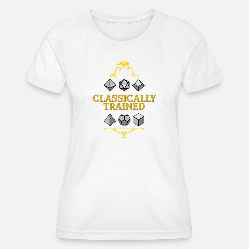 Classically Trained Dice Mastery - Women's Functional T-Shirt - white