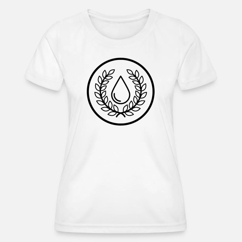 Wasser_Umweltschutz_Naturschutzvektor - Women's Functional T-Shirt - white