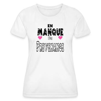 Lacking Thoughtfulness - Women's Functional T-Shirt - white - Front - AI Model Female 172 dark (172cm)