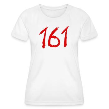 161 Handbrush Ziffern AfA - Frauen Funktions-T-Shirt - Weiß - Vorne - AI Model Female 172 dark (172cm)