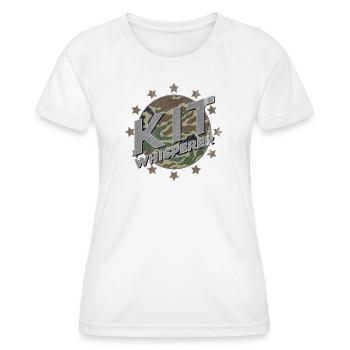 Maquette Whisperer Camo Stars - T-shirt sport Femme - blanc - Devant - AI Model Female 172 dark (172cm)