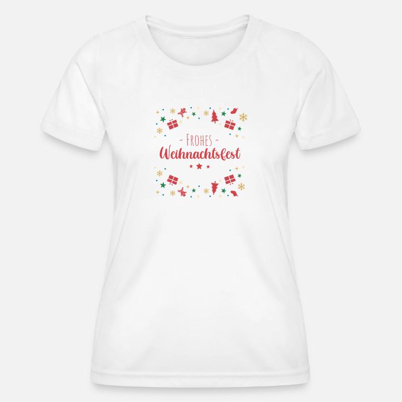 Merry Christmas - Women's Functional T-Shirt - white