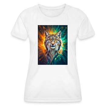Luchs – Geist der Klarheit und Energie - T-shirt sport Femme - blanc - Devant - AI Model Female 172 dark (172cm)