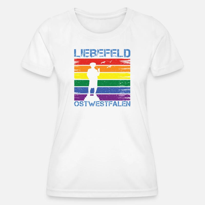 Liebefeld ❤ Leineweber PRIDE - Women's Functional T-Shirt - white
