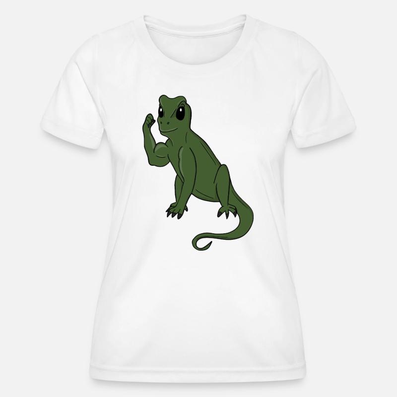 Green Lizard Flex - Women's Functional T-Shirt - white