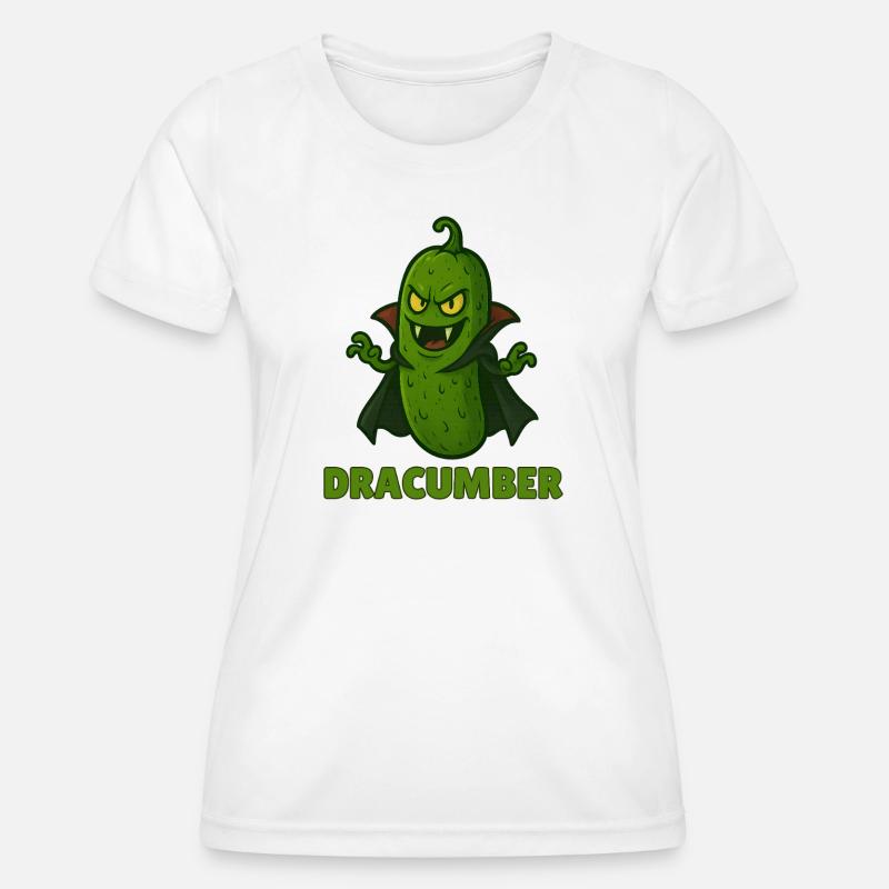 Funny Vegetable Monster – Halloween Fun - Women's Functional T-Shirt - white