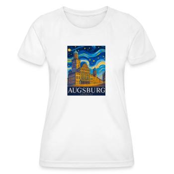Augsburg Skyline Vortex - Women's Functional T-Shirt - white - Front - AI Model Female 172 dark (172cm)