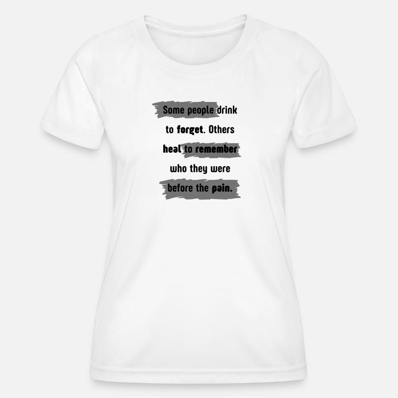 Heal To Remember design - Women's Functional T-Shirt - white