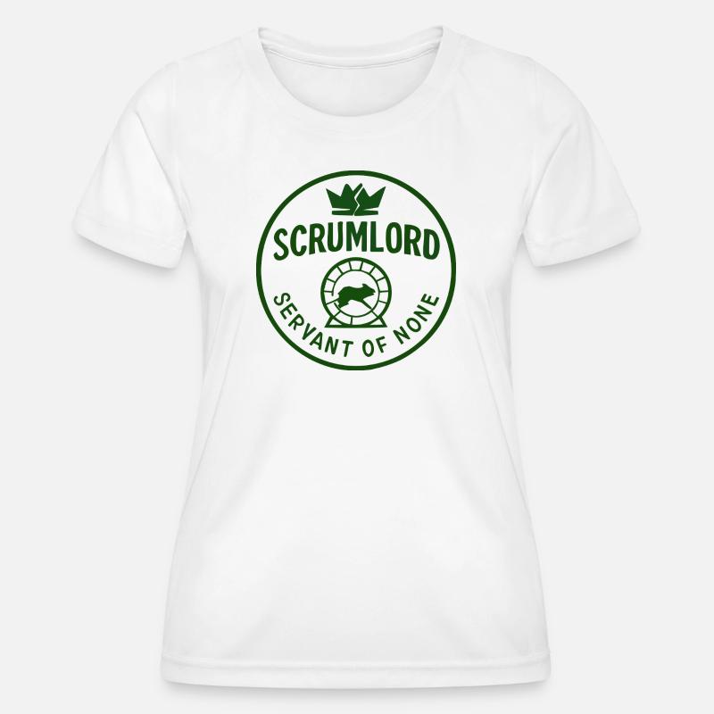 Scrumlord - Ruler without minions - Women's Functional T-Shirt - white