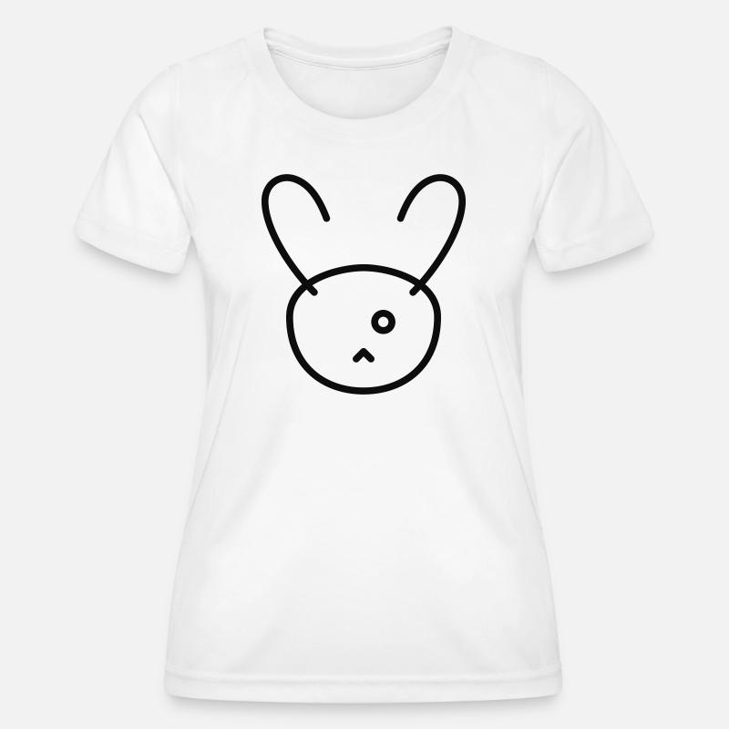 Minimal Bunny - Women's Functional T-Shirt - white