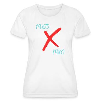 Génération X - T-shirt sport Femme - blanc - Devant - AI Model Female 172 dark (172cm)