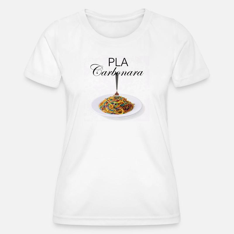 PLA Carbonara - Women's Functional T-Shirt - white
