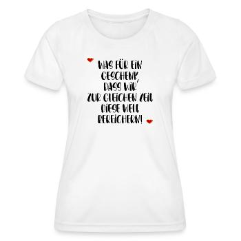 AMITIÉ TEMPS RELATION - T-shirt sport Femme - blanc - Devant - AI Model Female 172 dark (172cm)
