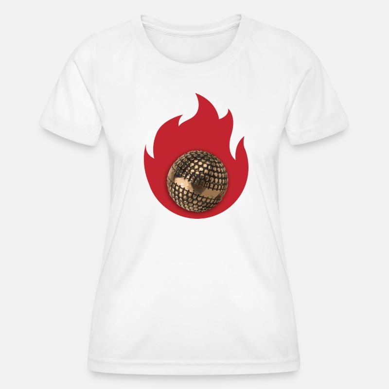 Petanque Fire - Women's Functional T-Shirt - white