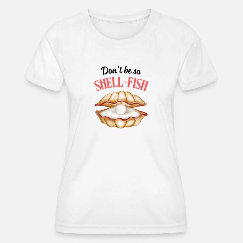 Shell-Fish Pearl - Women's Functional T-Shirt - white