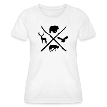 Animal - Women's Functional T-Shirt - white - Front - AI Model Female 172 dark (172cm)