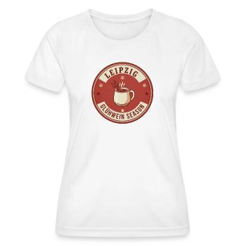 Leipzig Gluhwein Saison - Frauen Funktions-T-Shirt - Weiß - Vorne - AI Model Female 172 dark (172cm)