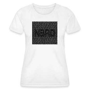 Nerd - Frauen Funktions-T-Shirt - Weiß - Vorne - AI Model Female 172 dark (172cm)