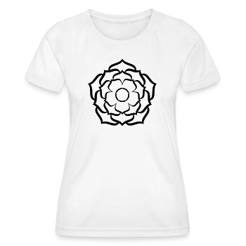 Lotus Mandala Inverted - Women's Functional T-Shirt - white - Front - AI Model Female 172 dark (172cm)