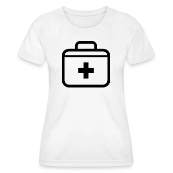 First aid kit - Women's Functional T-Shirt - white - Front - AI Model Female 172 dark (172cm)