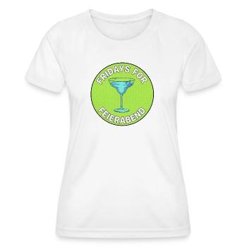 Feierabend Fridays Cocktail - Frauen Funktions-T-Shirt - Weiß - Vorne - AI Model Female 172 dark (172cm)