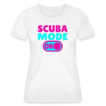 Mode Plongée ACTIVÉ - Plongeur - T-shirt sport Femme - blanc - Devant - AI Model Female 172 dark (172cm)