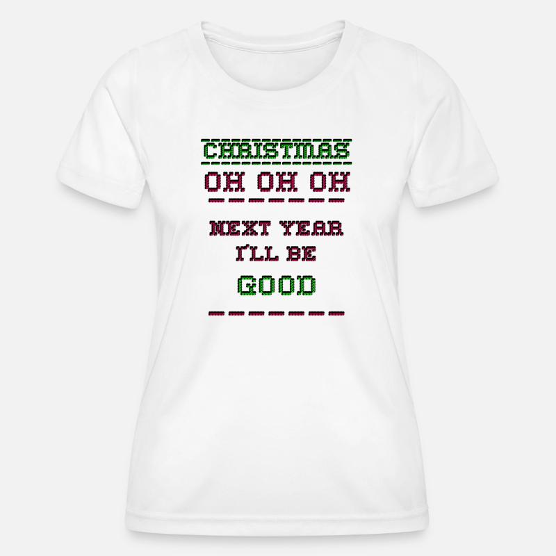 Christmas Pixel - Women's Functional T-Shirt - white