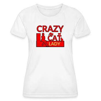 félin - T-shirt sport Femme - blanc - Devant - AI Model Female 172 dark (172cm)