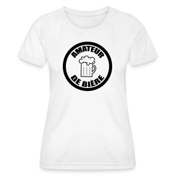 Bierliebhaber | Alkohol - Frauen Funktions-T-Shirt - Weiß - Vorne - AI Model Female 172 dark (172cm)