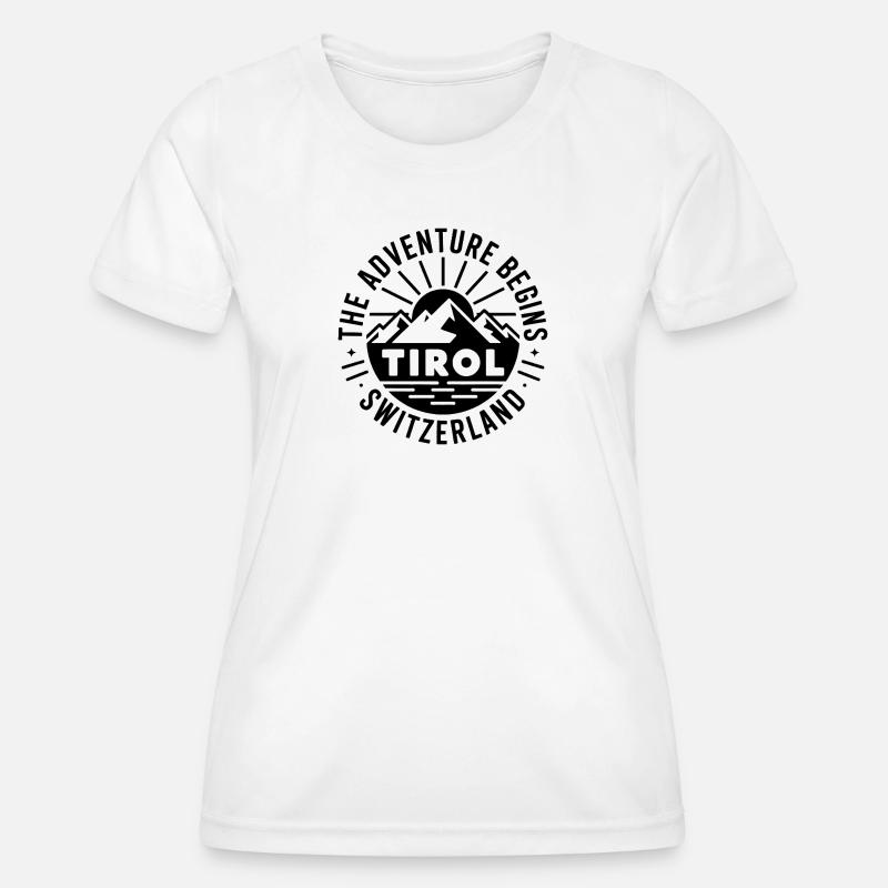 Tirol - Souvenir Design - Women's Functional T-Shirt - white