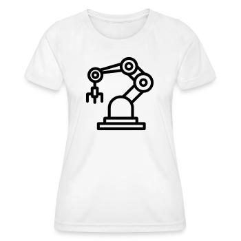 robotic arm - Women's Functional T-Shirt - white - Front - AI Model Female 172 dark (172cm)