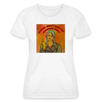 Please don't take my sunshine away - Women's Functional T-Shirt - white - Front - AI Model Female 172 dark (172cm)